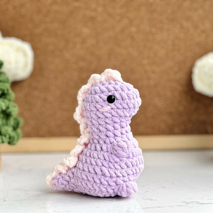 Dinosaur No-Sew Crochet Bundle, Amigurumi Crochet Pattern, Dinosaur World Crochet, Tyrannosaurus Crochet, Triceratops Pattern