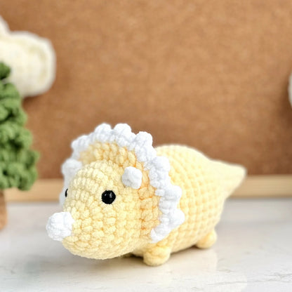 Dinosaur No-Sew Crochet Bundle, Amigurumi Crochet Pattern, Dinosaur World Crochet, Tyrannosaurus Crochet, Triceratops Pattern