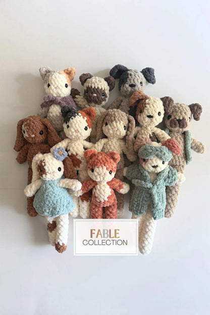 Fable Collection Pets BUNDLE (Dog, Cat and Bunny CROCHET PATTERNS) + Bedtime Bundle